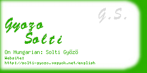 gyozo solti business card